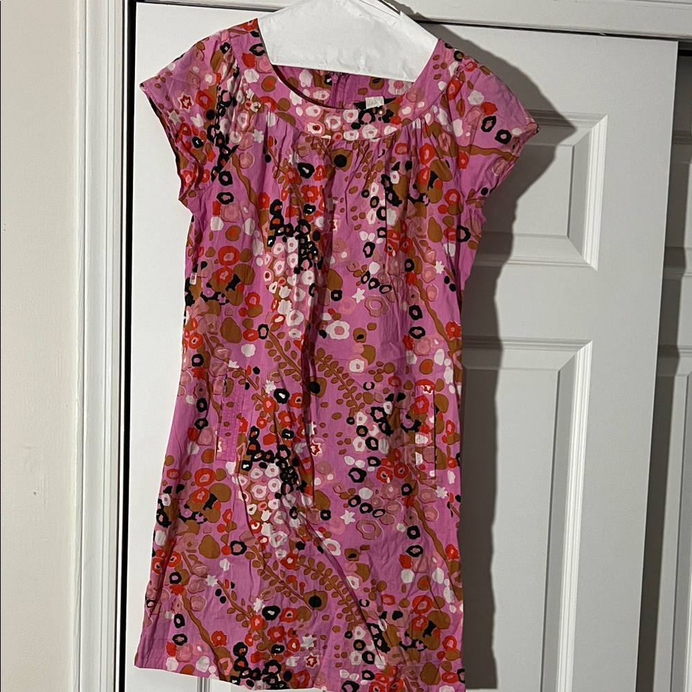 J. Crew Pink Floral Kids Dress